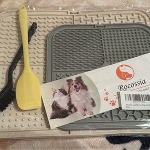 Rocossia Pet Litter Mat Set in Gray and Yellow